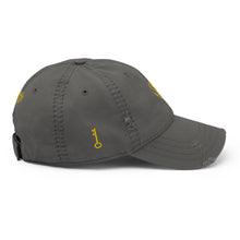 Load image into Gallery viewer, &quot;SK with single key on sides&quot; Distressed Dad Hat
