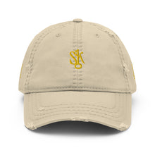 Load image into Gallery viewer, &quot;SK with single key on sides&quot; Distressed Dad Hat
