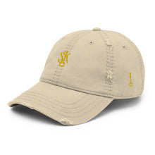Load image into Gallery viewer, &quot;SK with single key on sides&quot; Distressed Dad Hat
