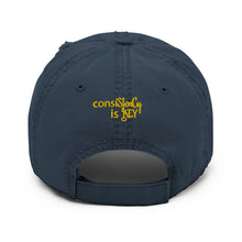 Load image into Gallery viewer, &quot;SK with single key on sides&quot; Distressed Dad Hat
