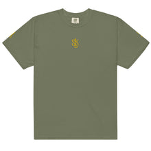 Load image into Gallery viewer, &quot;SK with single KEY on sleeves&quot; Unisex garment-dyed heavyweight t-shirt
