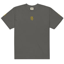 Load image into Gallery viewer, &quot;SK with single KEY on sleeves&quot; Unisex garment-dyed heavyweight t-shirt
