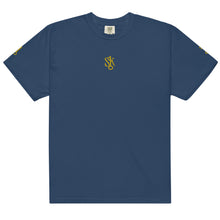 Load image into Gallery viewer, &quot;SK with single KEY on sleeves&quot; Unisex garment-dyed heavyweight t-shirt

