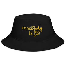 Load image into Gallery viewer, Bucket Hat &quot;consiStenCy is KEY (Embroidered)&quot; BIG font
