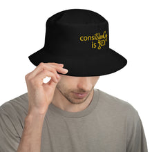 Load image into Gallery viewer, Bucket Hat &quot;consiStenCy is KEY (Embroidered)&quot; BIG font
