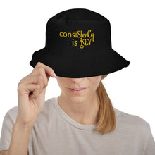 Load image into Gallery viewer, Bucket Hat &quot;consiStenCy is KEY (Embroidered)&quot; BIG font
